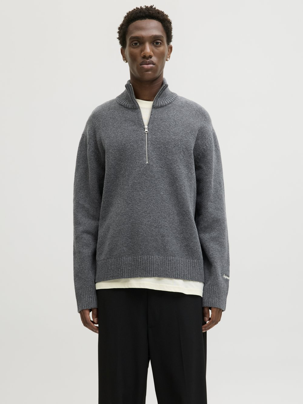 Jack & Jones Sweter damski z dzianiny - Jornorrebro Kobiety Bawełna szary, XL