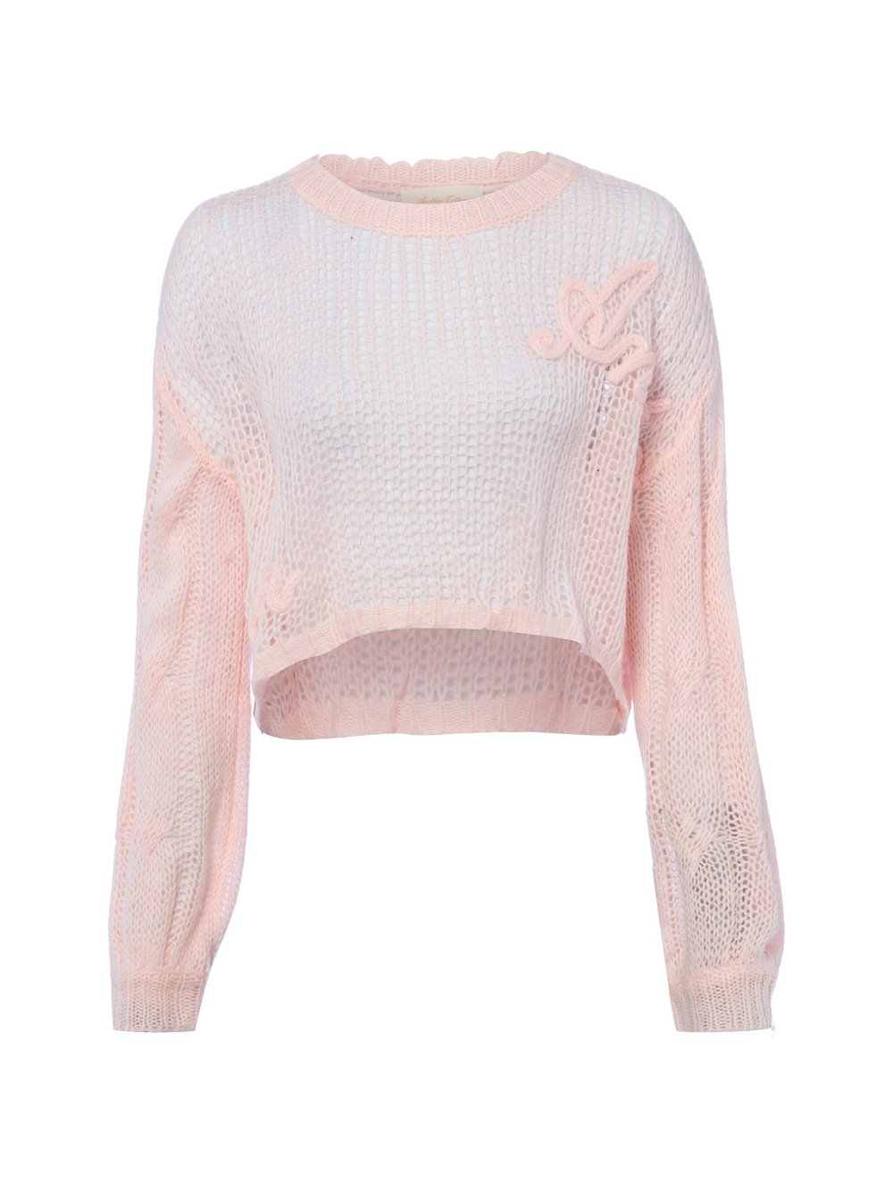 Another Cotton Lab Sweter damski z dzianiny - Another Signature Kobiety Sztuczne włókno różowy, XL