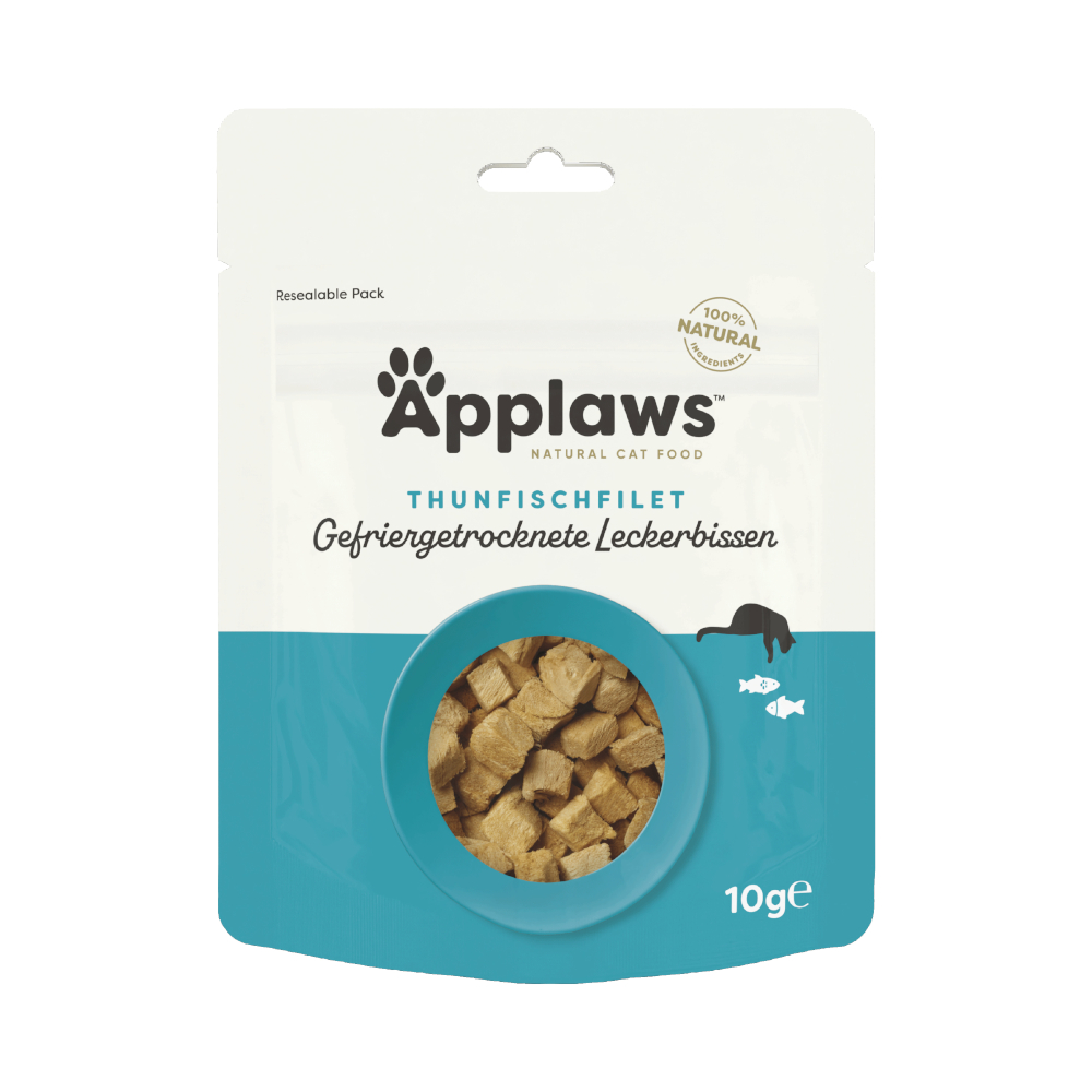 Applaws Cat Natural, liofilizowane przysmaki z fileta z tuńczyka - 3 x 10 g
