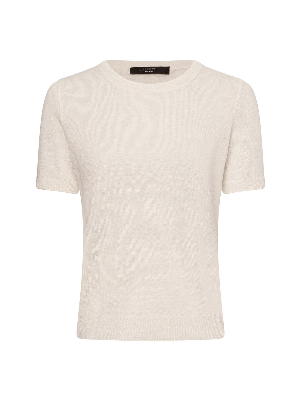 Weekend Max Mara Damska koszula lniana z dzianiny - Pancone Kobiety len biały, XL