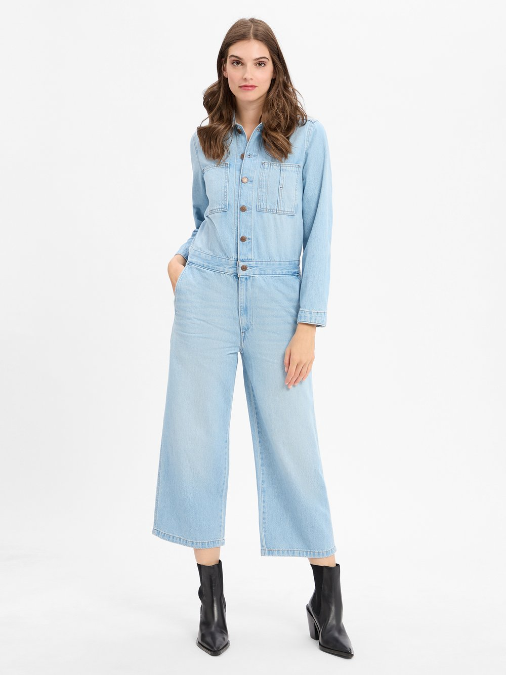 Levi's Dżinsowy kombinezon damski Kobiety Bawełna niebieski, M