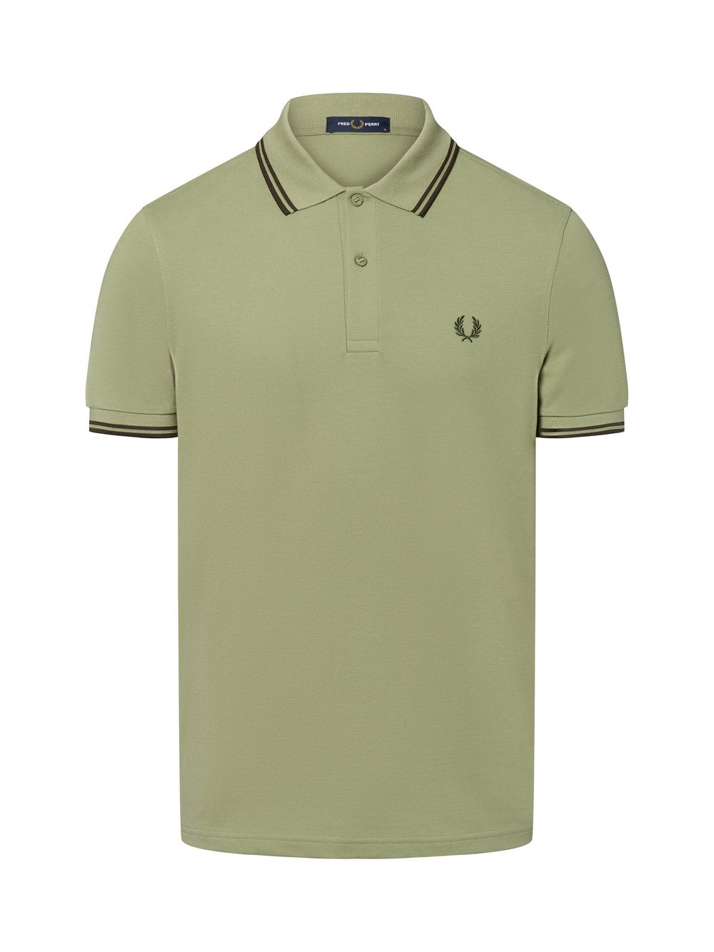 Fred Perry Męska koszulka polo Mężczyźni Bawełna zielony, M