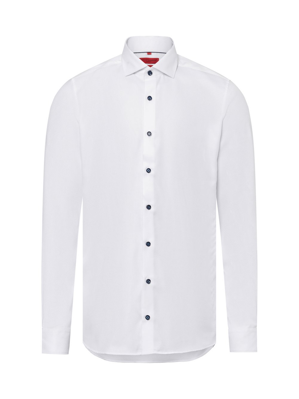 Finshley & Harding Męska koszula biznesowa Mężczyźni Slim Fit Bawełna biały, 41