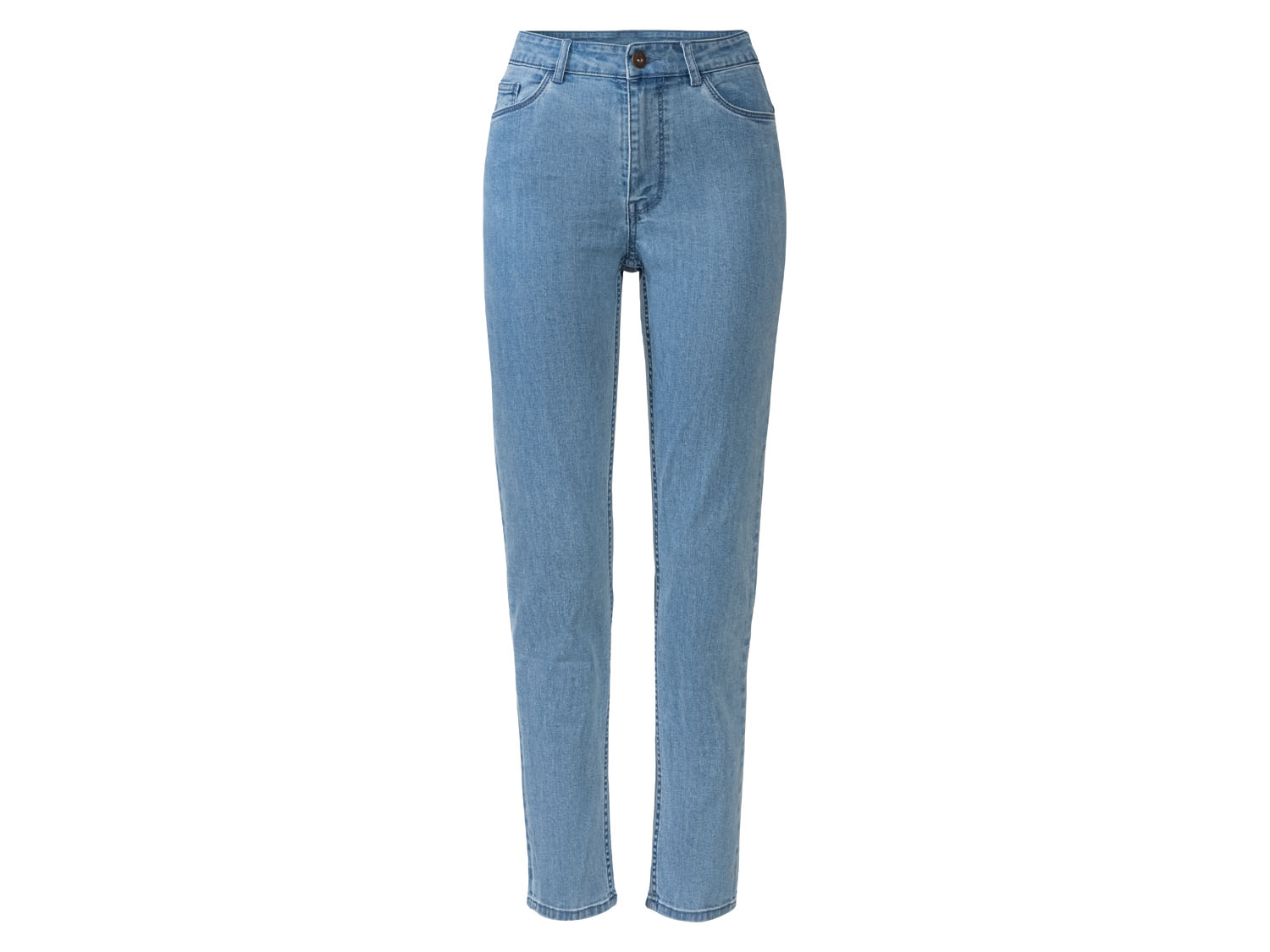 esmara® Jeansy damskie straight fit (38, niska sylwetka, Jasnoniebieski)