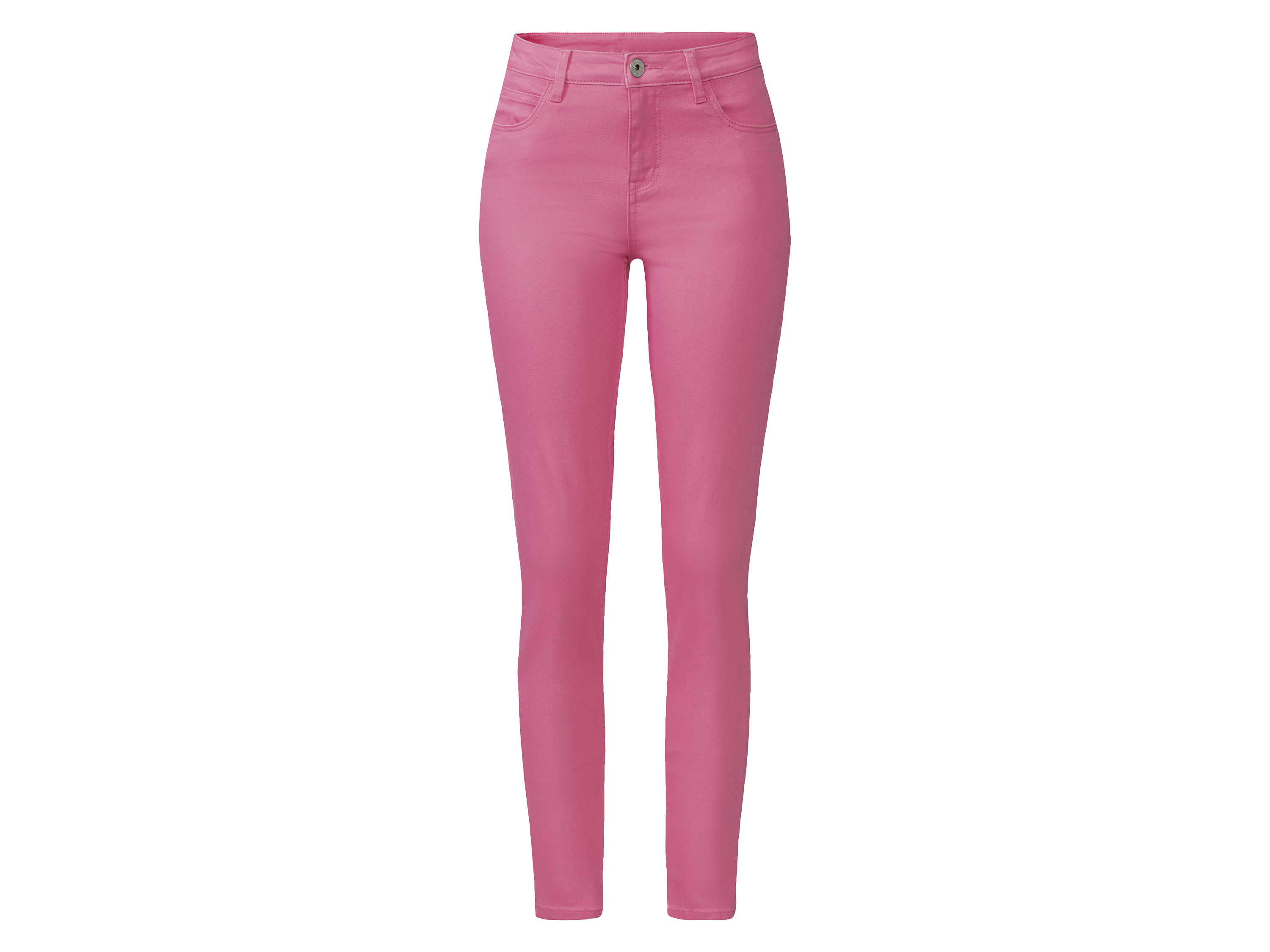 esmara® Jeansy damskie z bawełną, Super Skinny Fit (Różowy, 38)