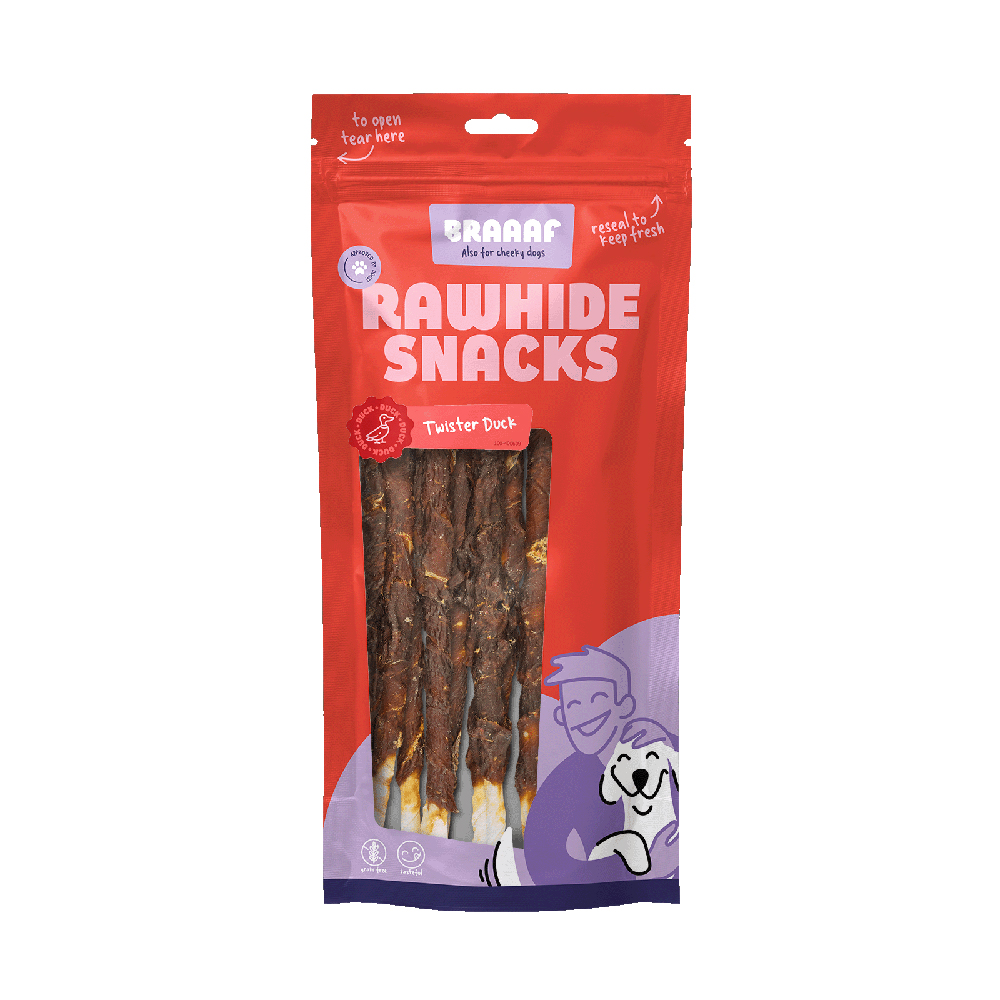 Braaaf Twisters z kaczką - 25 cm (8 sztuk)