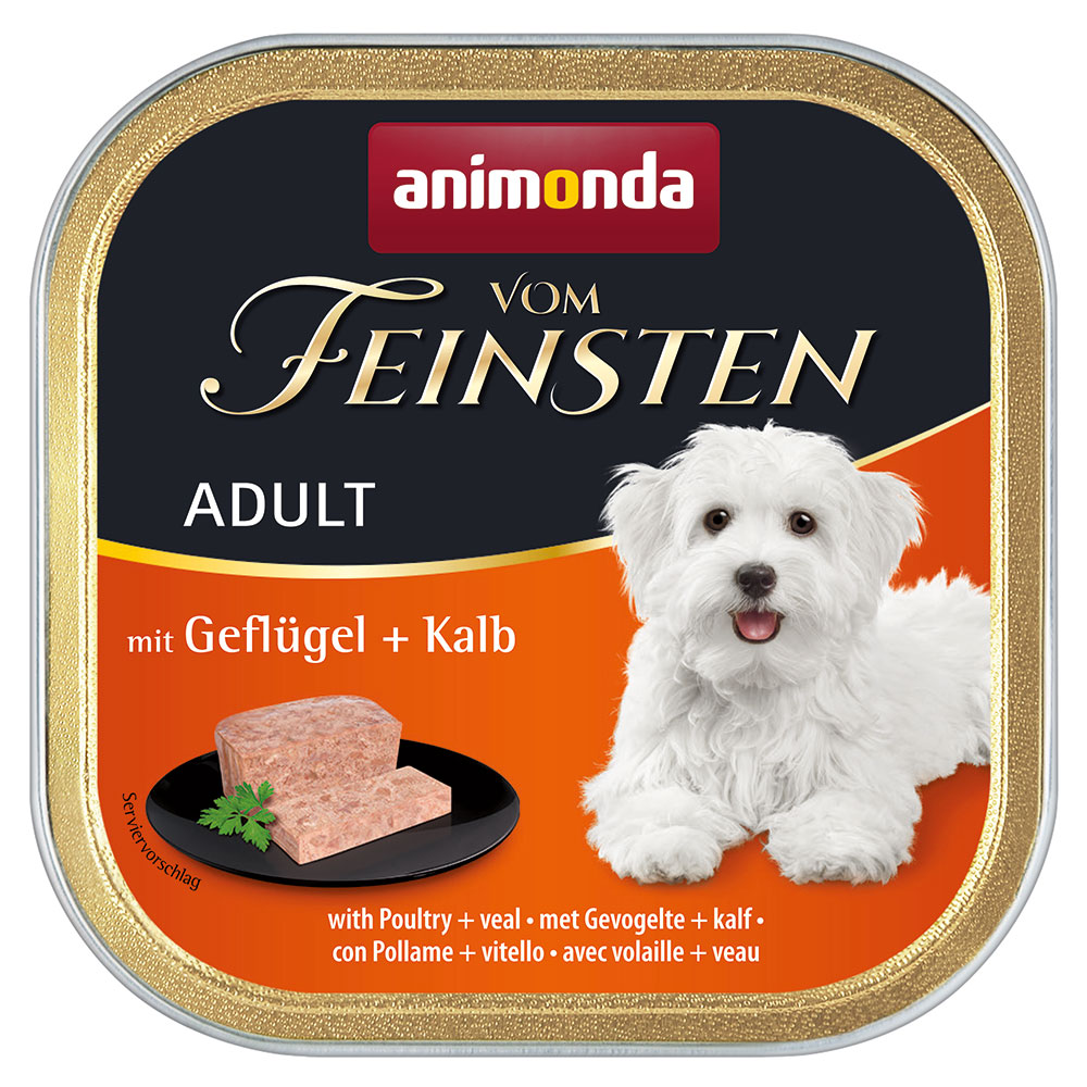 animonda vom Feinsten Adult, bezzbożowa, 6 x 150 g - Drób z cielęciną