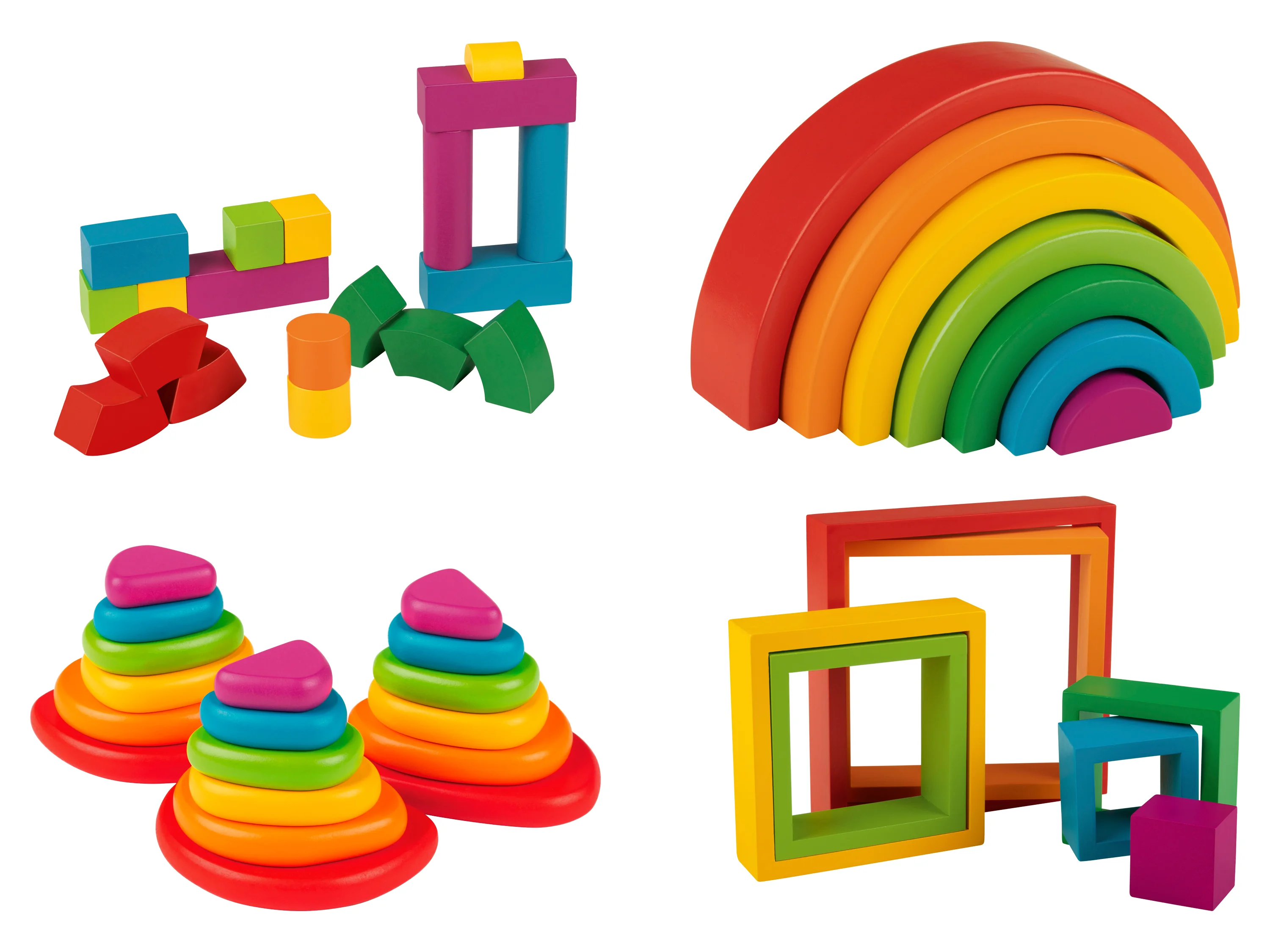 Playtive Zabawki drewniane w stylu Montessori