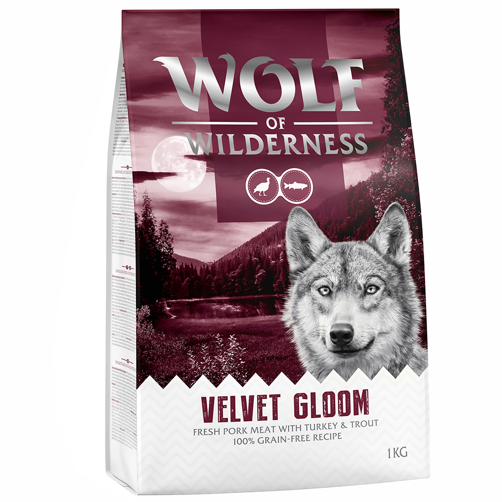 Wolf of Wilderness "Velvet Gloom", indyk i pstrąg - 5 x 1 kg