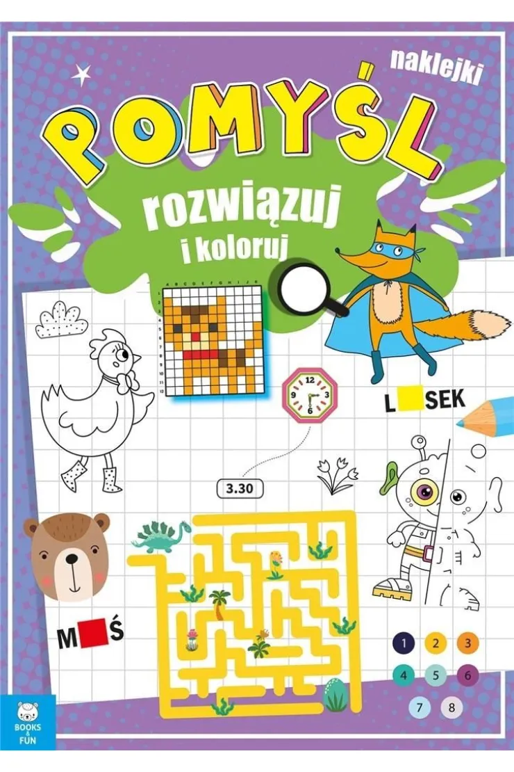 Pomyśl, rozwiązuj i koloruj