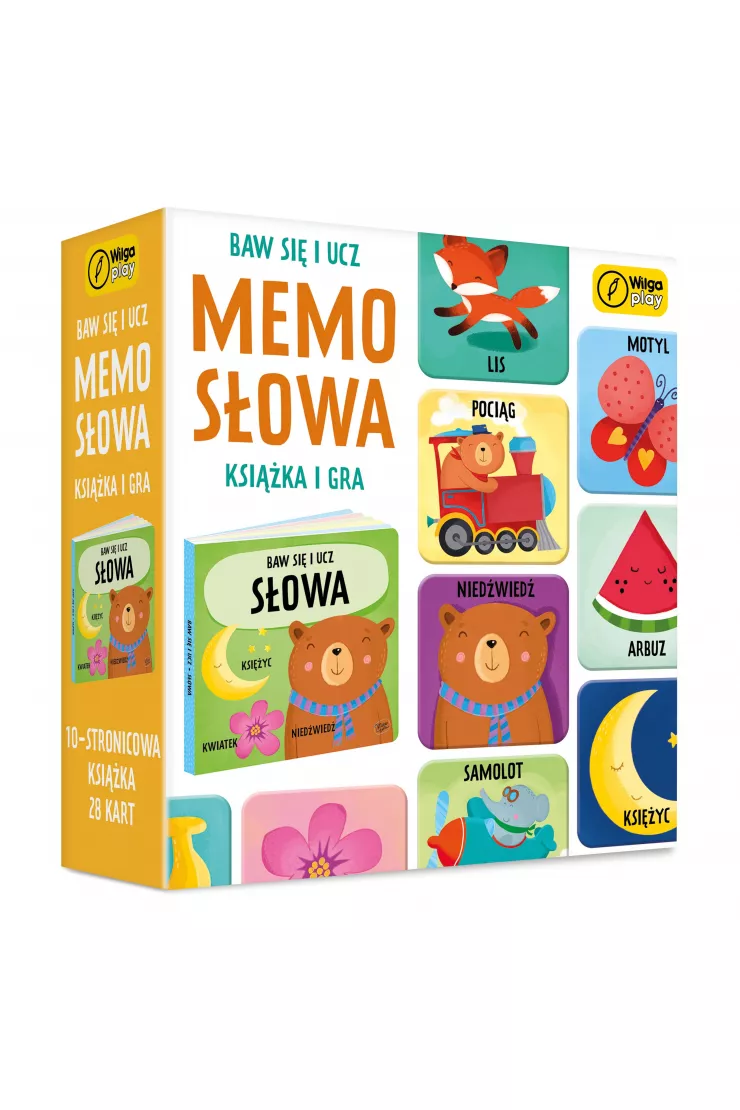 Baw się i ucz. Memo Słowa. Gra i książka