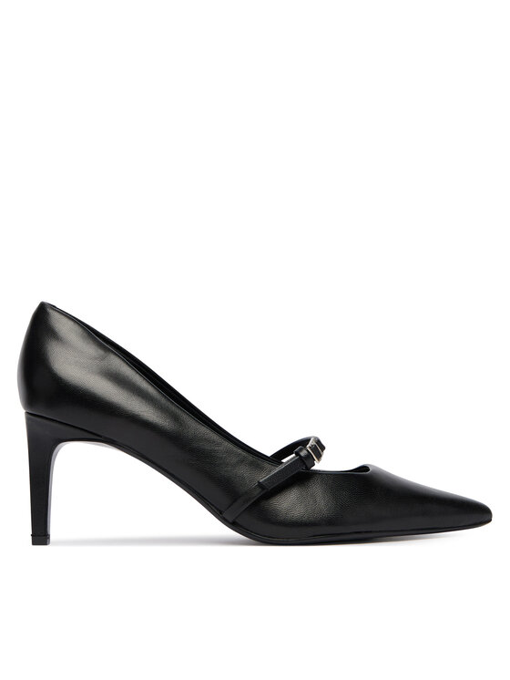Calvin Klein Czółenka Ess Stiletto 70 Mj Lth Hdw HW0HW02952 Czarny