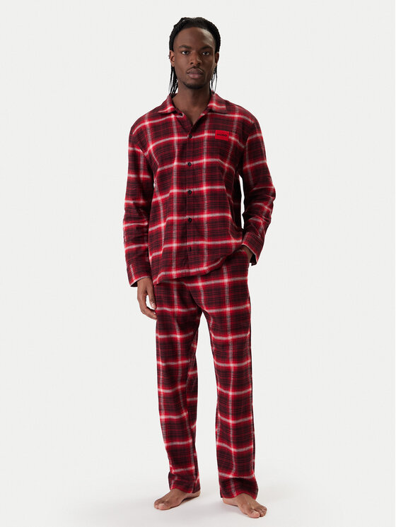 HUGO Piżama Louk 50550084 Czerwony Regular Fit