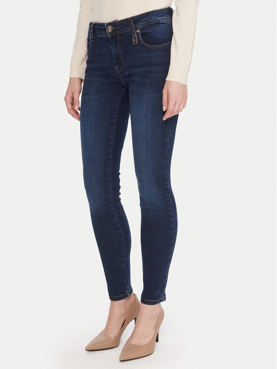 Gaudi Jeansy 521BD26024 Granatowy Slim Fit
