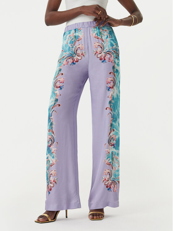 Versace Jeans Couture Spodnie materiałowe 80HAA1P2 NS830 Fioletowy jasny Regular Fit