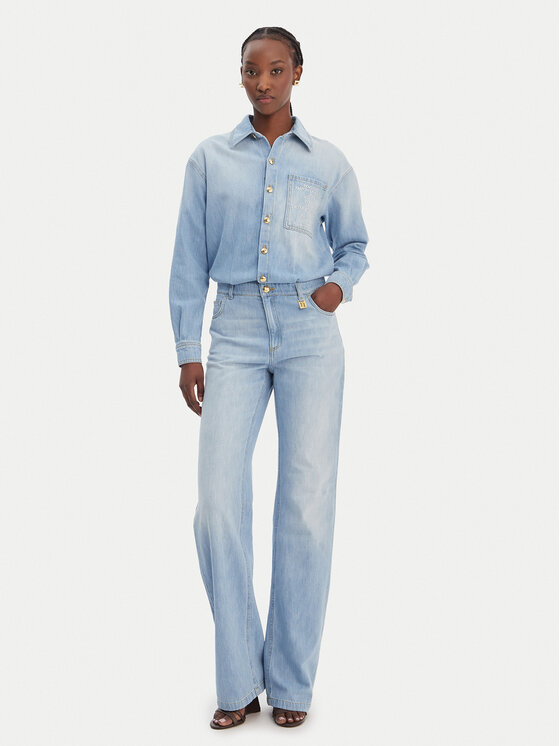 Elisabetta Franchi Kombinezon TJ-44D-61E2-V690 Niebieski Regular Fit