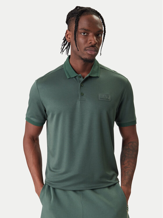 EA7 Emporio Armani Polo 7M001359 AF13862 U7260 Zielony Slim Fit