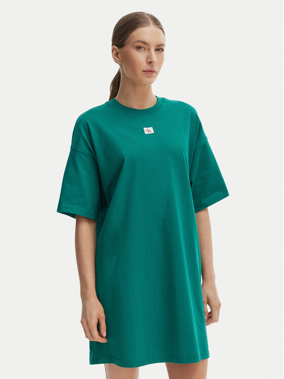 Calvin Klein Jeans Sukienka codzienna LV047F228G Zielony Oversize