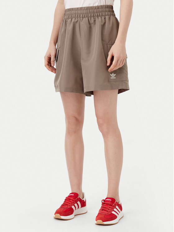 adidas Szorty sportowe Essentials Woven JD0790 Beżowy Loose Fit