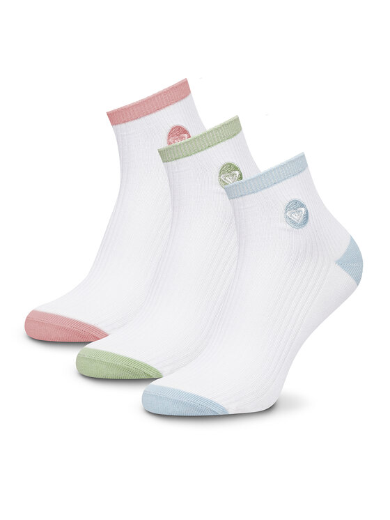 Roxy Skarpety długie AS_ROXY_04Z_SS25 (3-PACK) Biały