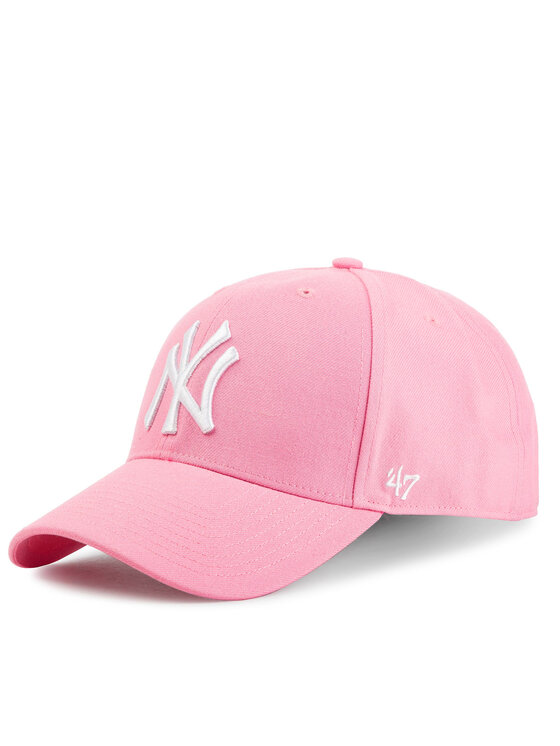 47 Brand Czapka z daszkiem New York Yankees B-MVPSP17WBP-RS Różowy