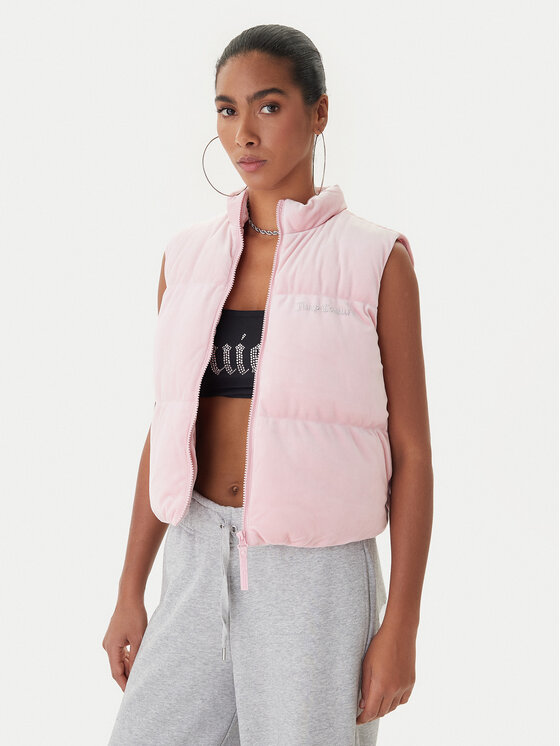 Juicy Couture Bezrękawnik Lightening JCOGL225551 Różowy Regular Fit