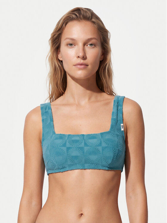 Quiksilver Góra od bikini Dark Roy EQWX303136 Niebieski