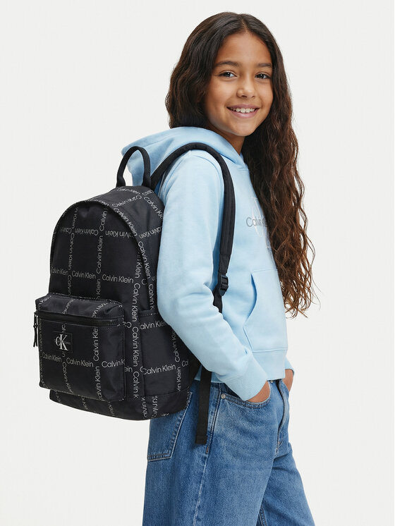Calvin Klein Jeans Plecak City Grid Aop IU0IU00711 Czarny
