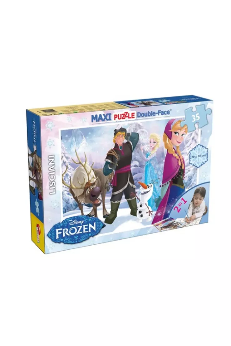 Puzzle dwustronne maxi 35 el. Kraina Lodu