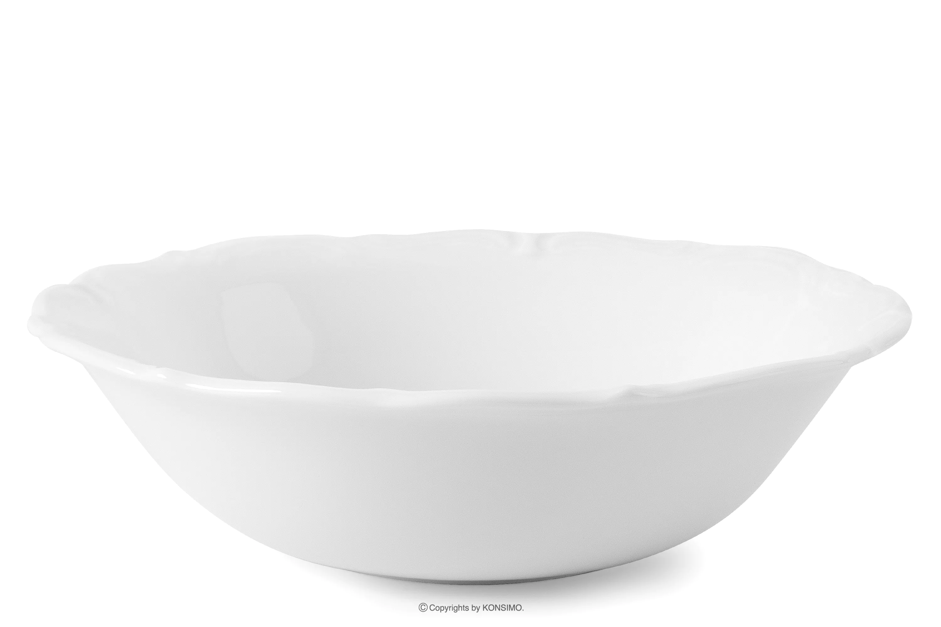 Salaterka klasyczna z porcelany biały MARIA TERESA