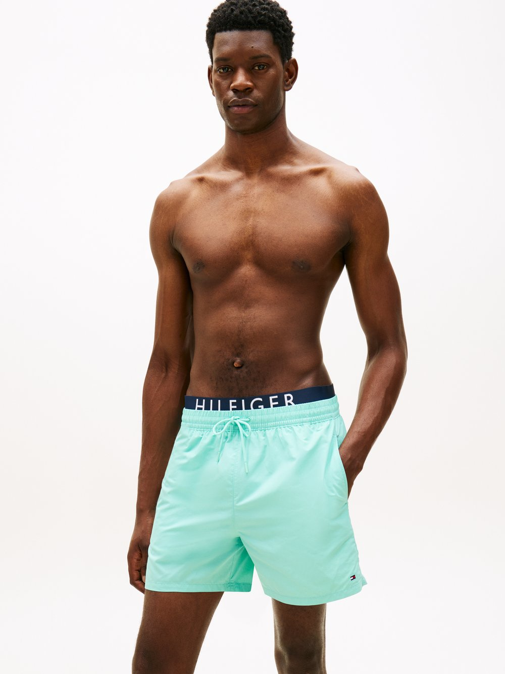Tommy Hilfiger Męskie kąpielówki Mężczyźni niebieski, L