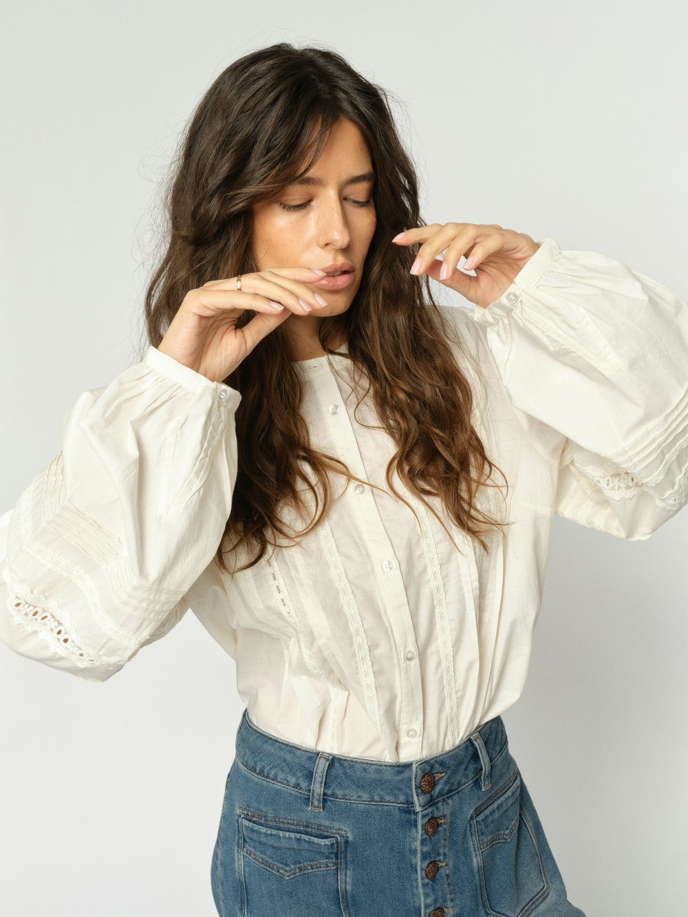 MOS MOSH Bluza damska - MMAdila Kobiety Bawełna biały, XL