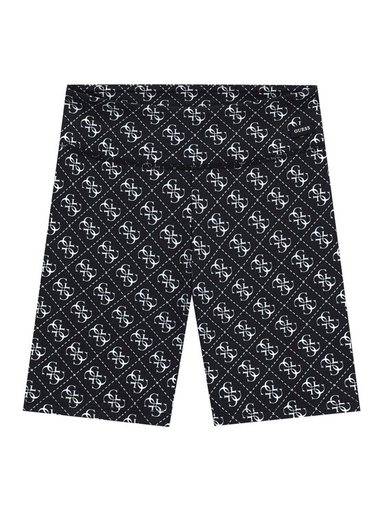 Guess Szorty sportowe J6RD02 MC01P Czarny Slim Fit