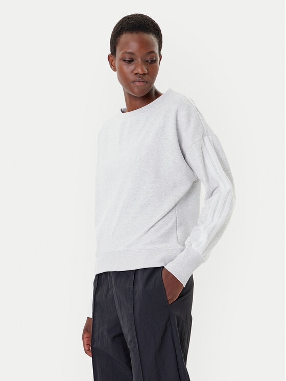 adidas Bluza Seasonal Essentials 3-Stripes JM1901 Szary Regular Fit