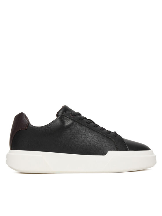 Calvin Klein Sneakersy Chunky Cupsole Laceup Clean Lth HM0HM02239 Czarny