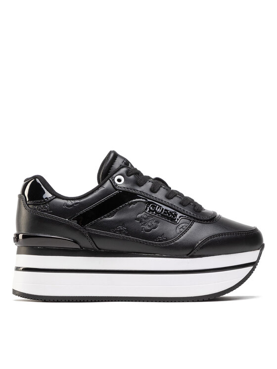 Guess Sneakersy Hansin FL5HNS PEL12 Czarny