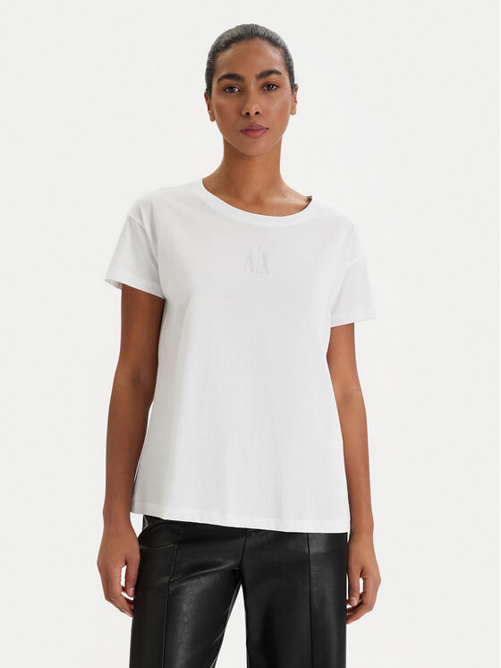 Armani Exchange T-Shirt XW000830 AF10356 U0002 Biały Relaxed Fit