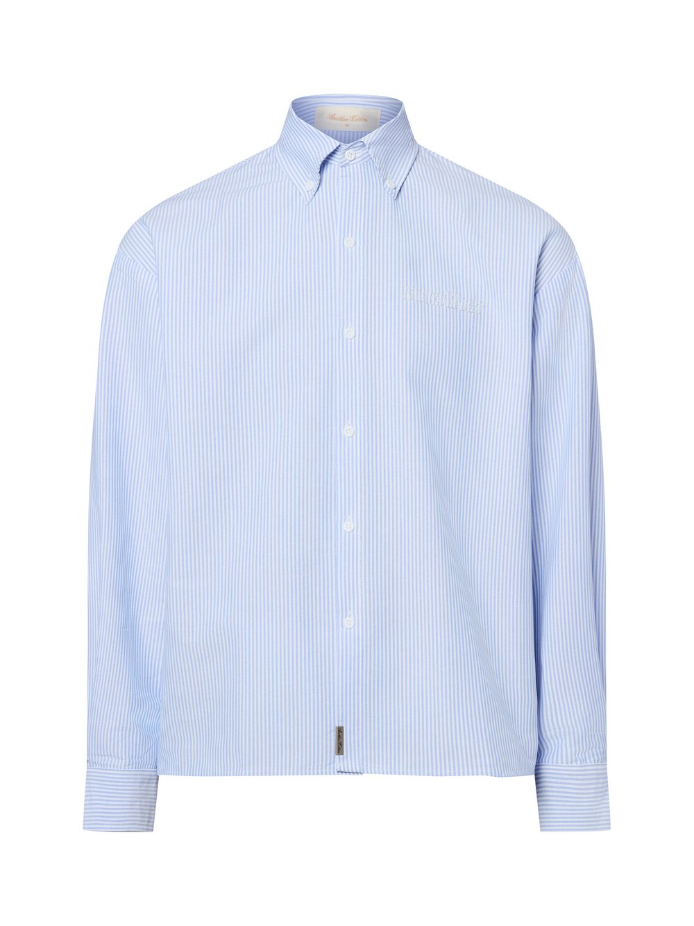 Another Cotton Lab Koszula męska - Everyday Oxford Mężczyźni Comfort Fit niebieski|biały, XL