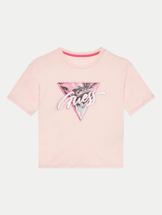Guess T-Shirt J4GI26 K6YW1 Różowy Regular Fit