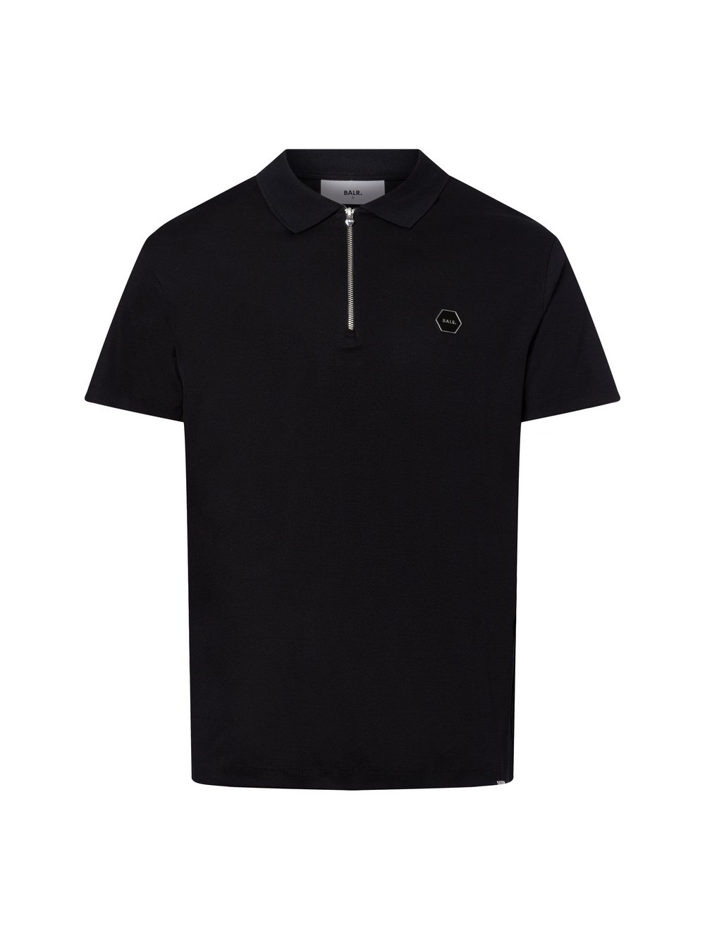 BALR. Męska koszulka polo - Hex Mężczyźni Bawełna czarny, L