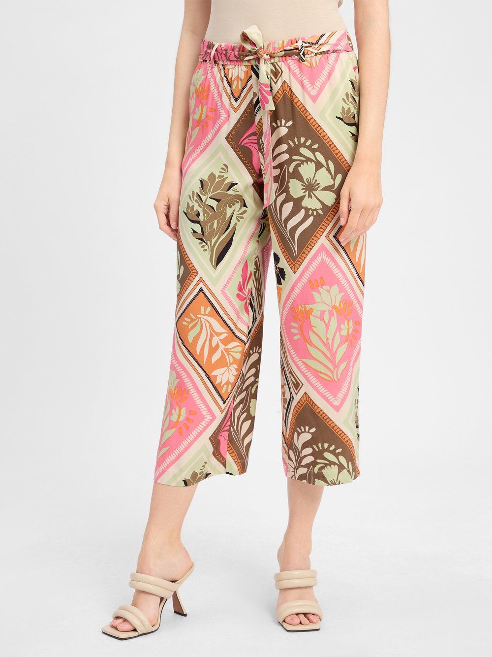comma Spodnie typu culottes Kobiety wiskoza różowy|wielokolorowy, 34