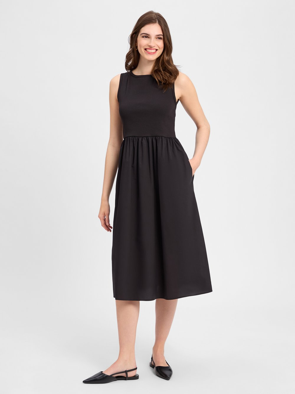 comma casual identity Sukienka damska Kobiety czarny, 40