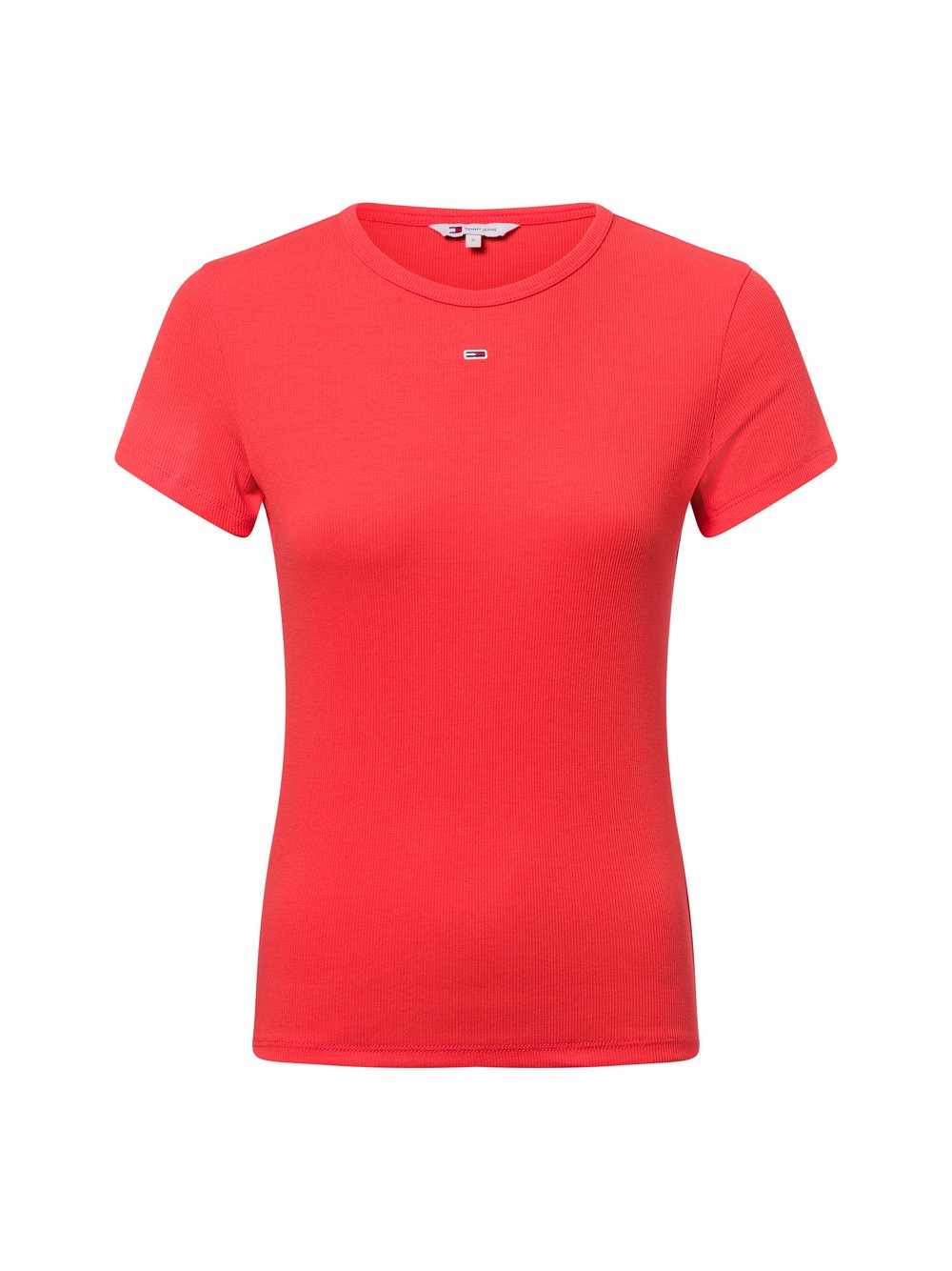 Tommy Jeans Damska koszulka z dzianiny Kobiety Bawełna pomarańczowy, XS