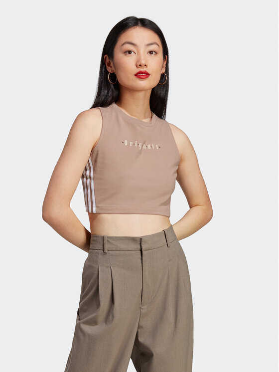 adidas Top Tank Top IQ3404 Brązowy
