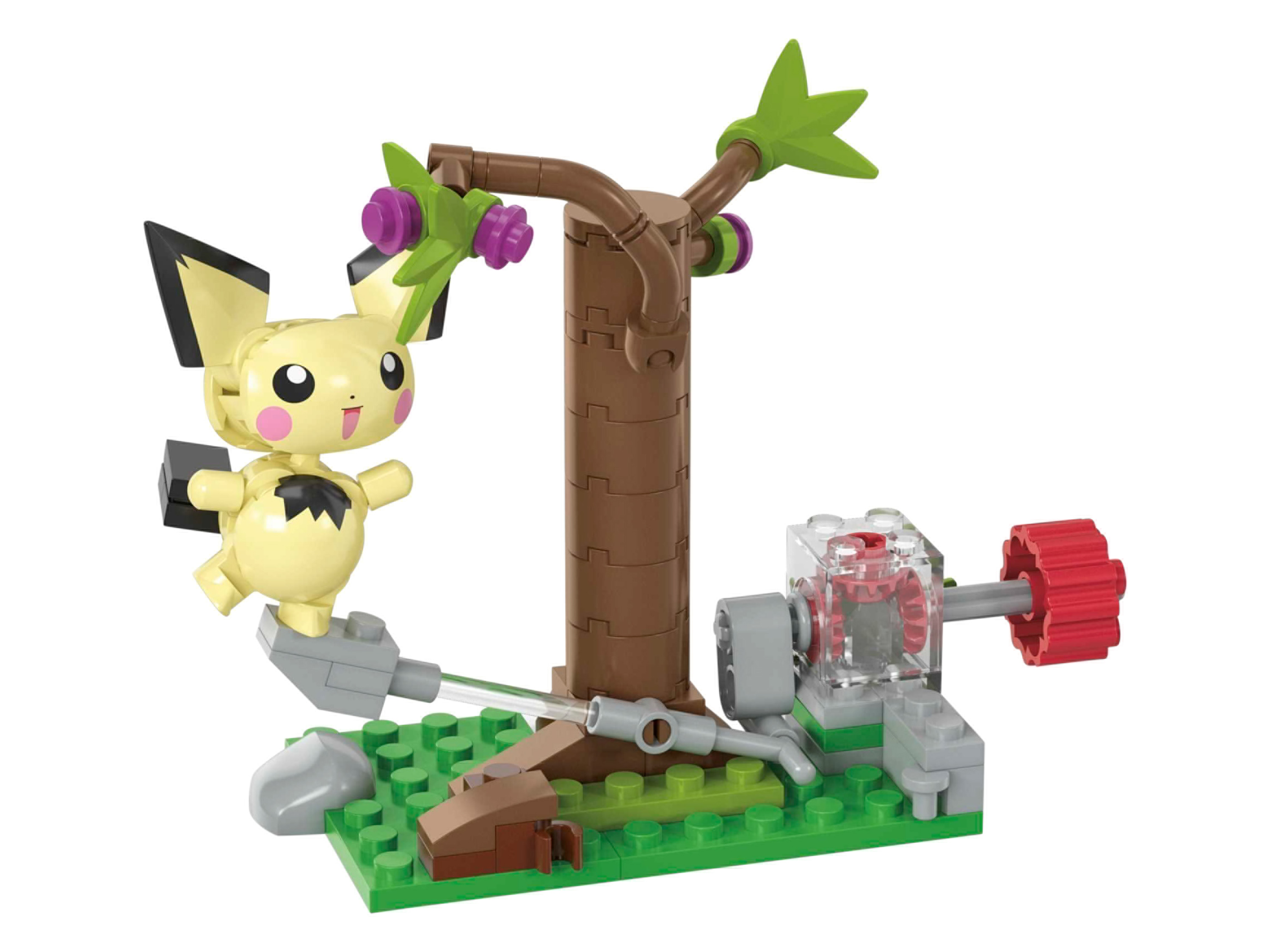 MATTEL Mega Figurki Pokémon do samodzielnego złożenia (Żerowanie w lesie Pichu) miniaturka
