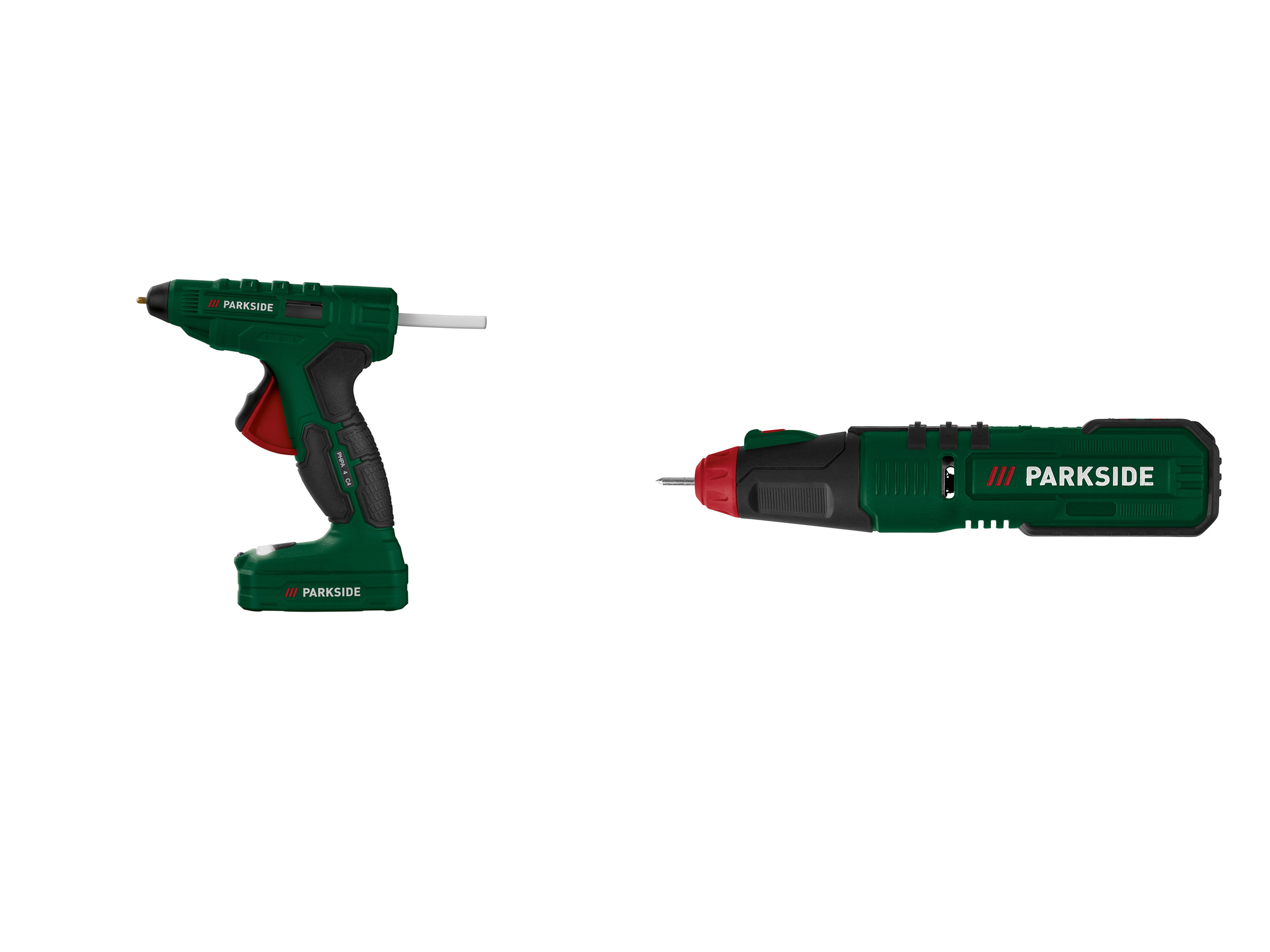 PARKSIDE® Akumulatorowy pistolet do klejenia na gorąco PHPA 4 C4, 4 V  lub Akumulatorowa grawerka PAGG 4 B2, 4 V