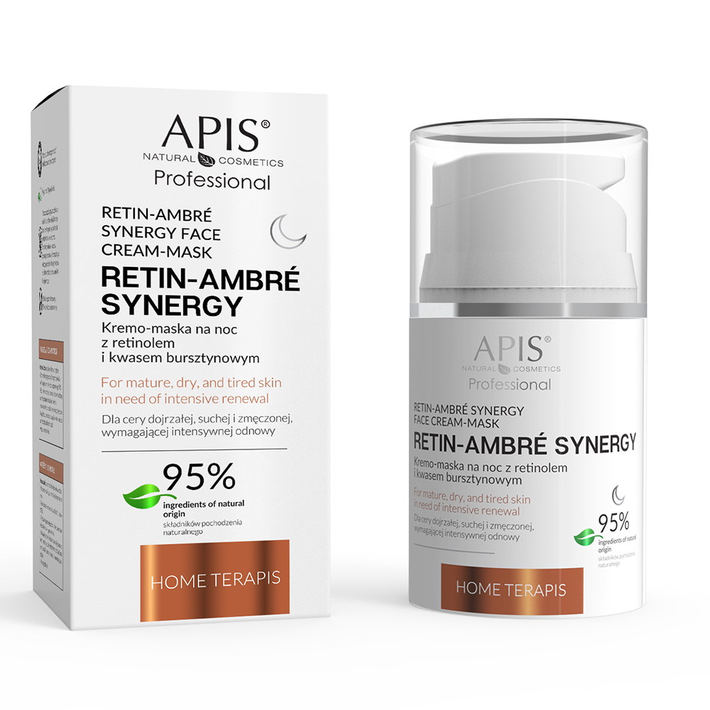 Apis Retin-Ambre Synergy Home Terapis kremo-maska na noc z retinolem i kwasem bursztynowym 50 ml