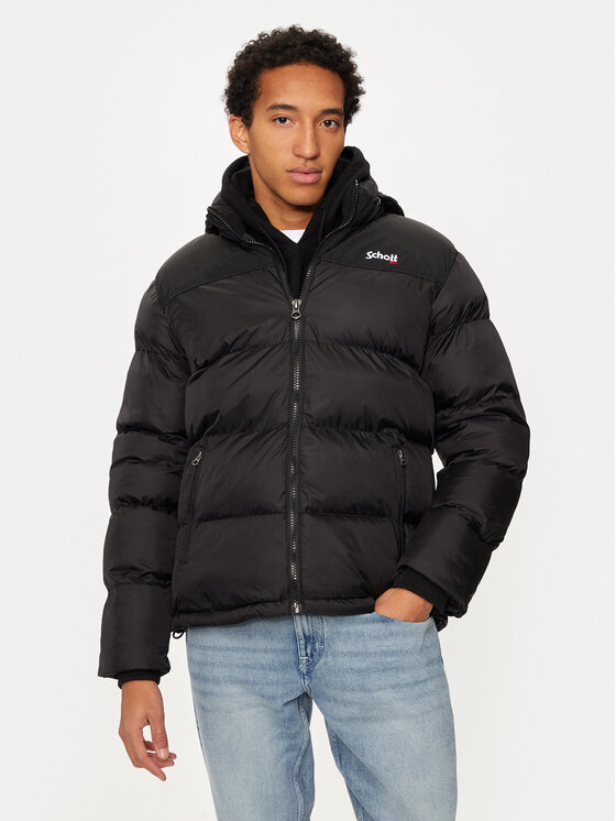 Schott NYC Kurtka zimowa UTAH Czarny Regular Fit