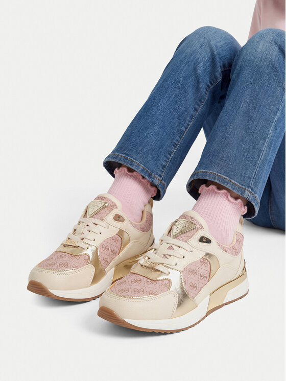 Guess Sneakersy CEOWB-CS24049-01 Beżowy