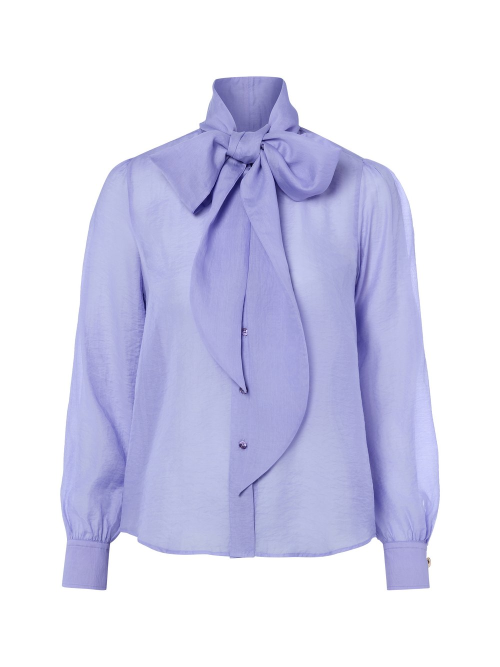 HUGO Rozkloszowana bluzka damska - Elegancka Kobiety lila, 34